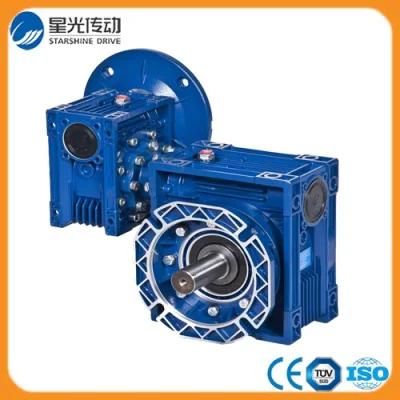 Compact Volume Double Stage Worm Reduction Gearbox