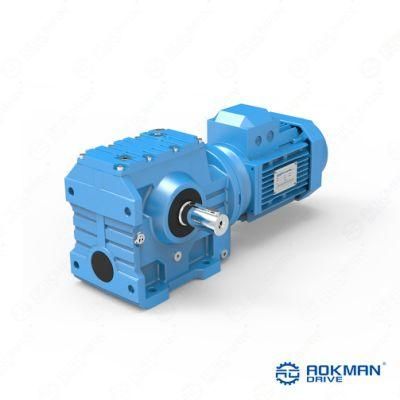 Double Stage Flange-Mounted S Series Helical Worm Gear Reducer