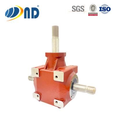 ND Cast Iron Housing Custom Spiral Bevel Transmission Cut Wood Machine Gearbox (B1104)