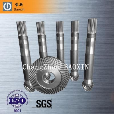 Wheel Loader Gearbox Crown Wheel and Pinion Spiral Bevel Gear Differential for CNC Machining