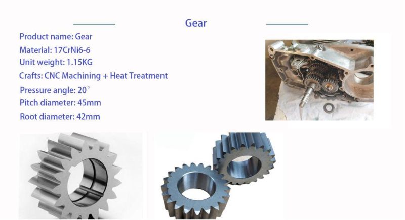 Steel Metal Custom Precision Machine Heat Treatment Gear