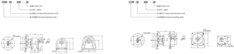 High Precision Low Noise Horizontal Type Speed Reducer Gear Motor