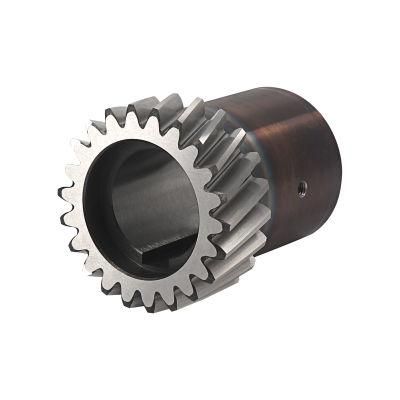 Customized Transmission Parts Helical Bevel Gear for Front Axle Drives Compatible with Axial