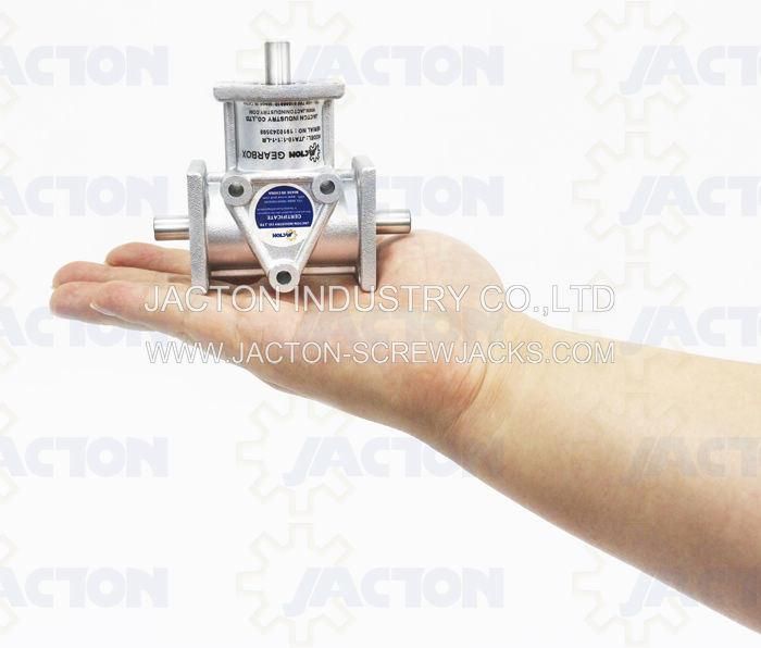 Aluminium Right Angle Bevel Gear Reducers Ara Features: Light Weight, Corrosion Resistant Aluminum Housings, Alloy Steel Case Hardened Spiral Bevel Gears.