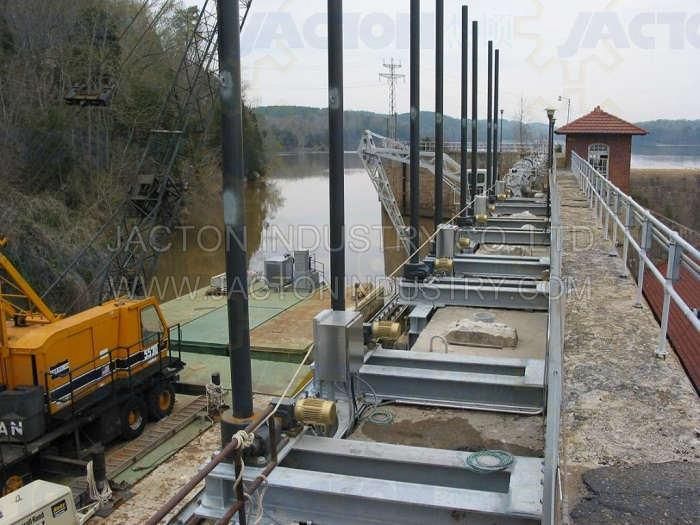 Screw Jack Gear Box Lift Hoist for Irrigation Sluice Gates Double Lifting Device for Sluice Gates Lifting Mechanism for a Water Gate