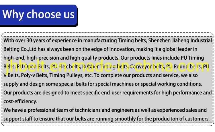 Double Sided Teeth D8m Htd Rubber Timing Belt Industrial Belt Synchronous Belt