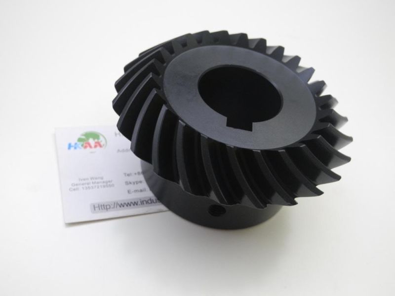 Steel Spiral Crown Wheel and Pinion Gear for Motorcycle Parts