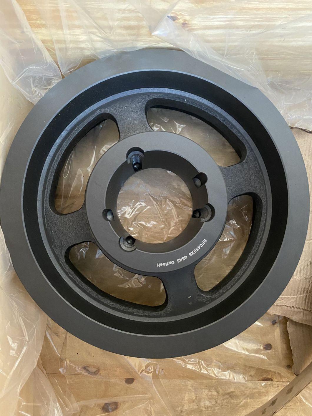 2022 Wholesale Customized Cast Iron V Belt Pulley 10 Inch Large V Groove Sheave