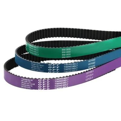 Oft Tfl Purple Car Engine Timing Belts / Rubber Fan Belts