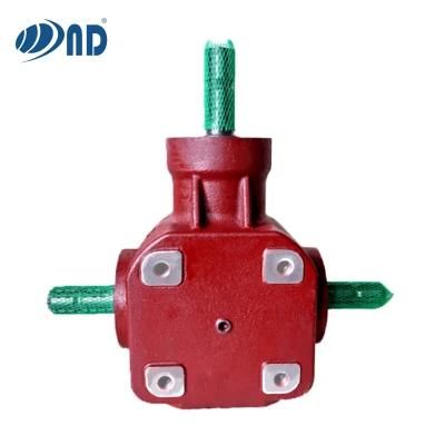 Factory Supply Good Quality Customized Gearbox T Bevel Gearbox for Agricultural Machinery Bale Wrapper Hay Tedder