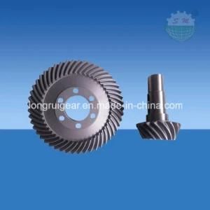 Long Rui OEM Transmission Straight Teethed Bevel Helical Differential Gear with Keyway