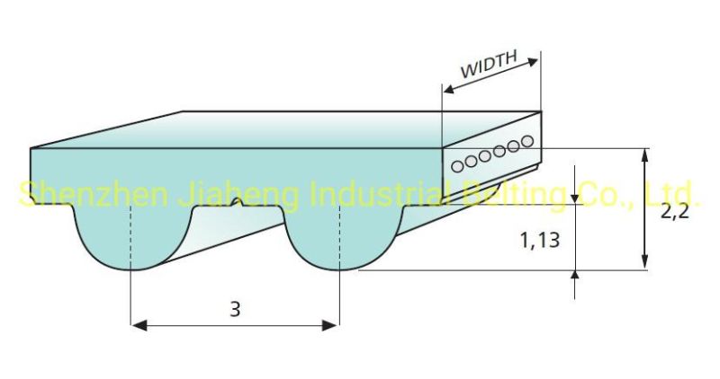 Model Htd 3m Rubber Synchronous Belt Rubber Timing Belt