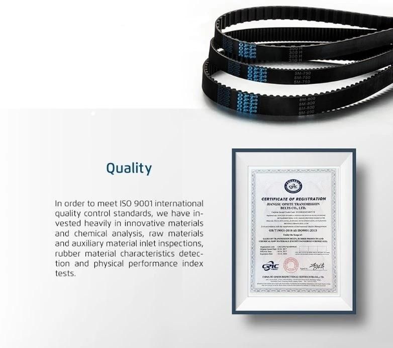 Transmission Belt Power Belt Rubber Belt Timing Belt