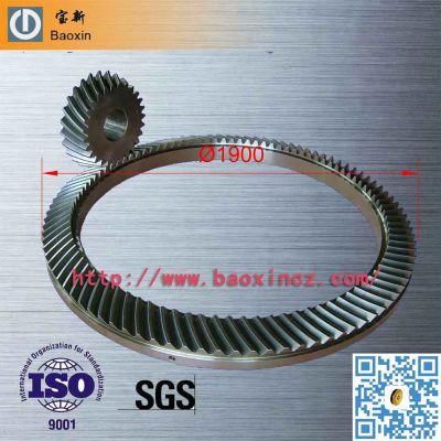 Manufacturer Customized Professional Steel Metal Oil Drilling Large Spur/Spiral Bevel Gear