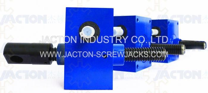 Custom Made Equivalent Italy Sj 50 Kn Worm Gear Jack Screw, Acme Screw Jack for Spain Customer