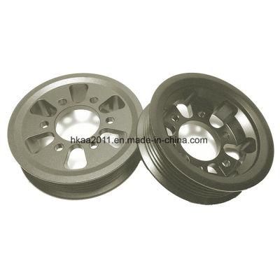 CNC Machining Billet Aluminum Auto Engine Supercharger Pulley