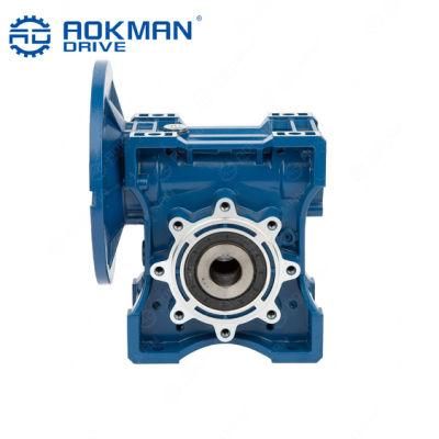 Aokman RV Series Speed Reducer Ratio 80: 1 Worm Gear High Torque Gearbox Reducer