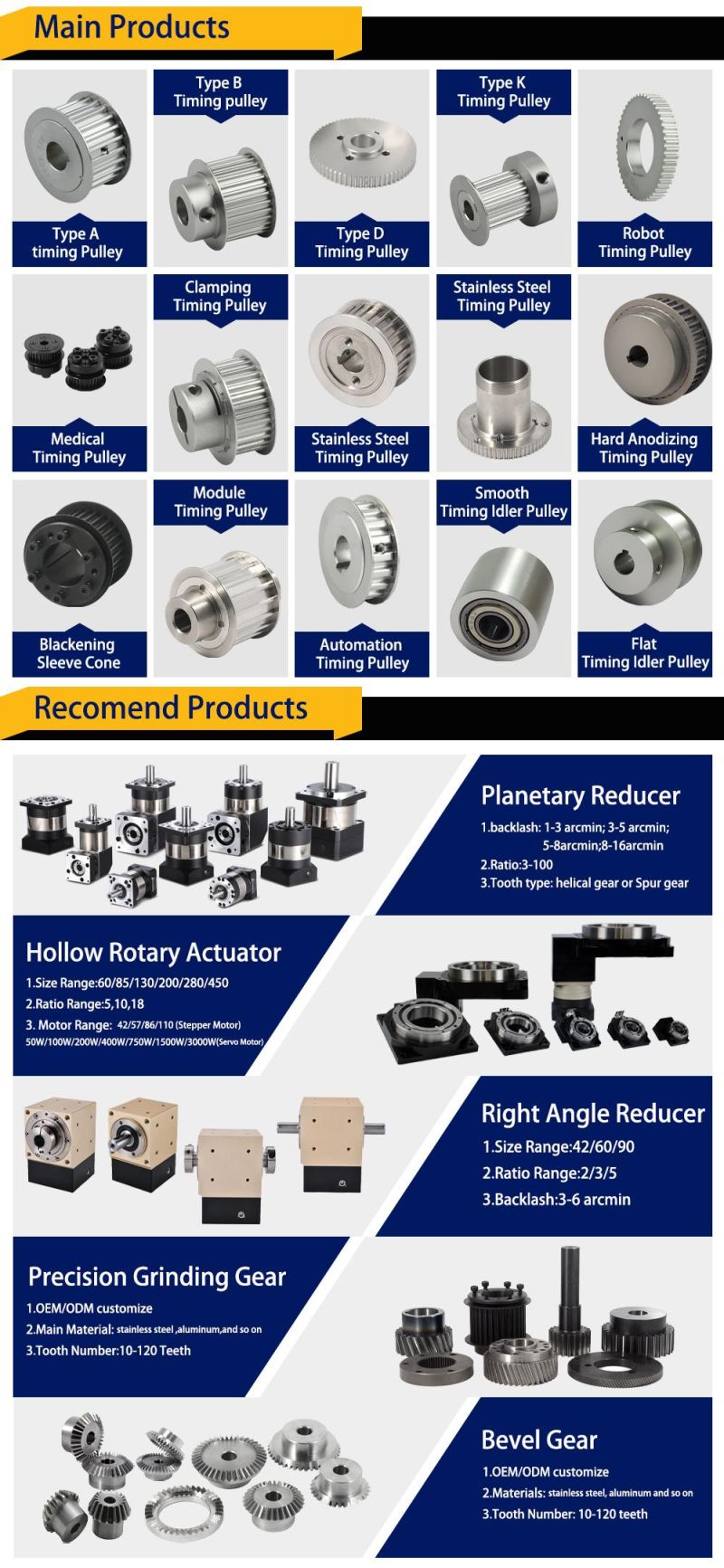 High Torque S3m Type Timing Pulley with Key