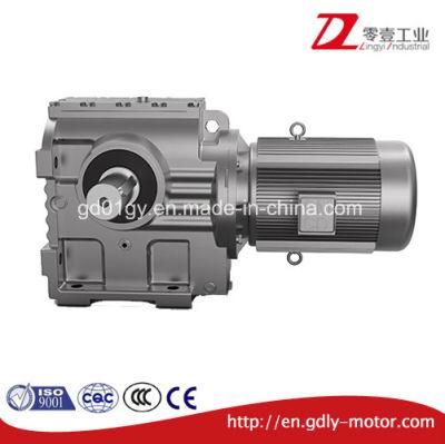 Industrial Transmissions S Series Helical Worm Geared Motor for Conveyor