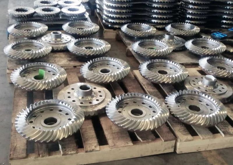 Custom Spiral Bevel Gear Shaft / Spiral Bevel Gear