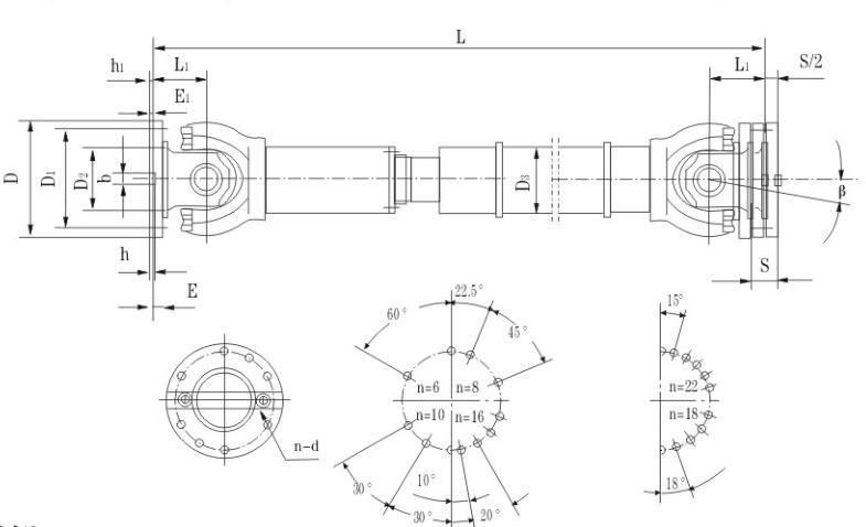 Huading Swp-a Cardan Shaft Coupling for Paper Machine