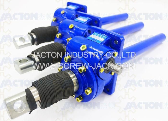 Custom Made 2.5 Ton Worm Gear Drive Jack, Screw Shaft Lifting Jack for Singapore Clients