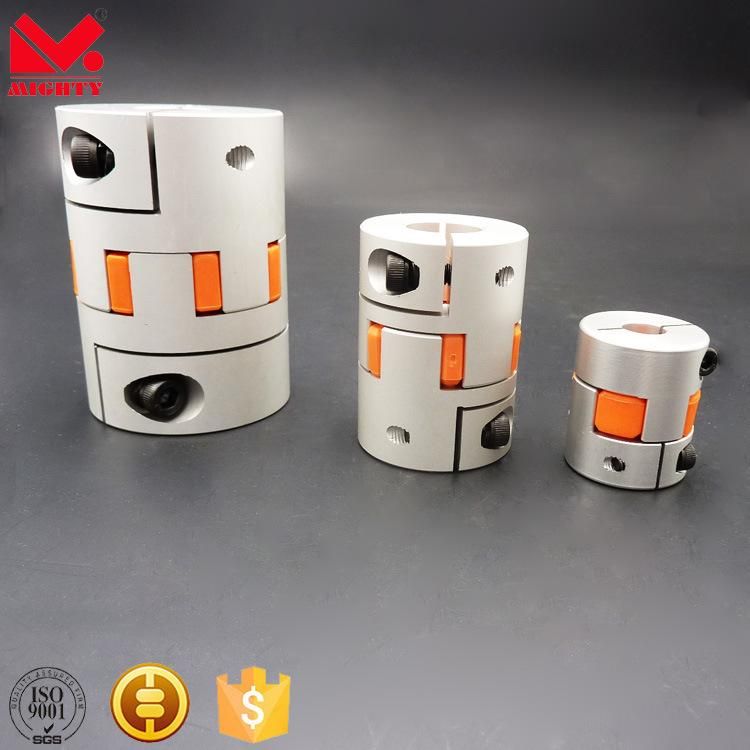 Aluminum Clamp Style Jaw / Spider Flexible Shaft Coupling for Motor