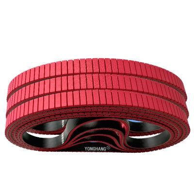 Special Processing Add Red Coated Endless Timing Flat Belt for Reconnaissance Track Cars