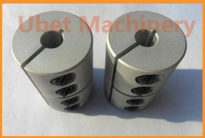 One-Piece Clamping Rigid Coupling, Aluminum, Metric, 5mm Bore a Diameter, 5mm Bore B Diameter, 15mm Od, 22mm Length