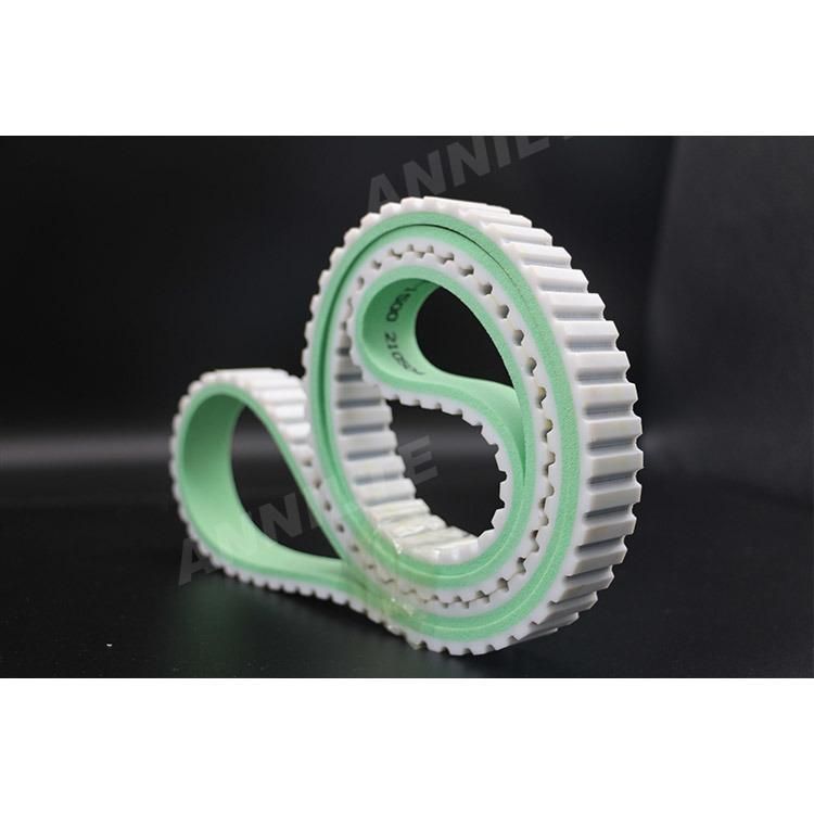 Annilte Durable Green PU Sponge Coating Rubber Synchronous Conveyor Belt for Labeling Machine