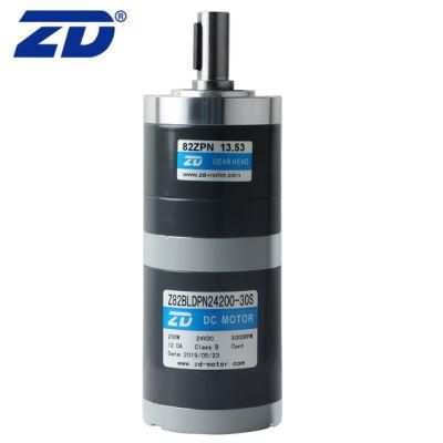 ZD 82mm Brush/Brushless Precision Planetary Transmission Gear Motor with CE Certification