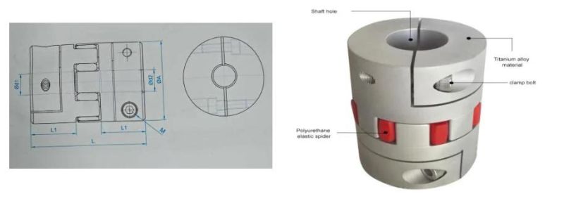 Srj Plum Flexible Coupling for CNC Machine