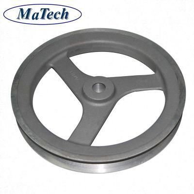 Customized Zl102 Zl104 Alloy Aluminum Casting Pulley Wheels