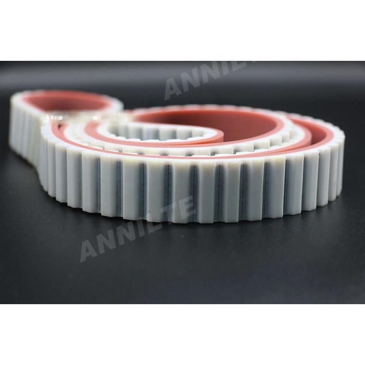 Annilte Customized Wear-Resisting PU Red Rubber Coating Timing Belt Manufacturer