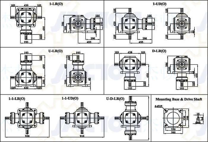 Standard and Custom Jt60 Spiral Bevel Right Angle Gearboxes