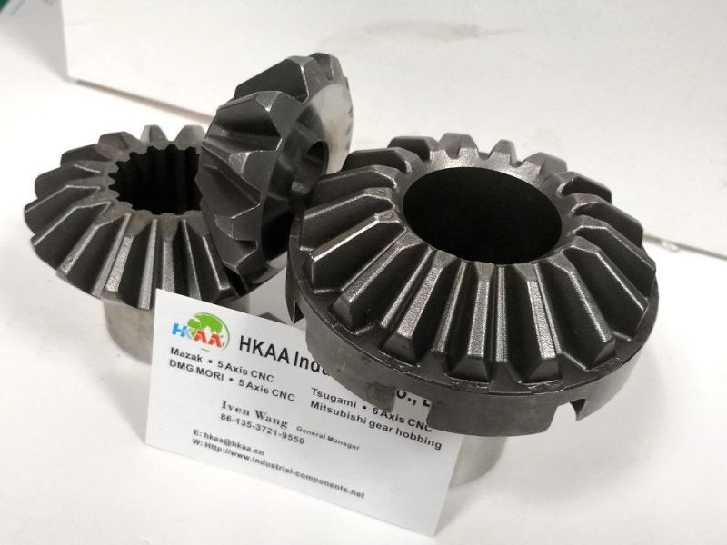 Black Straight Cut 43 Tooth Ring Bevel Gear