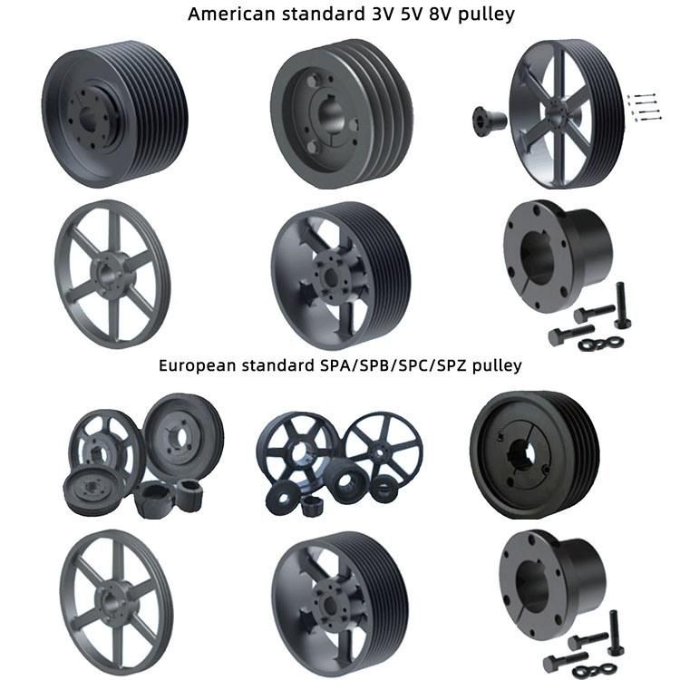 SPA Spb Wheel Industrial Tractor Transmission Aluminum Cast Iron Rubber Tensioner Bush Roller Conveyor Groove Gt2 Htd Timing Large V-Belt Pulleys