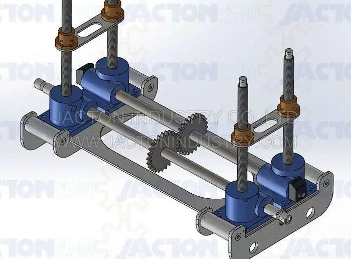 New Working Bench with Screw Jacks Attaches a Digital Position Indicator Sensor to Achieve The Accurate Positioning to Replace Hydraulic Cylinders