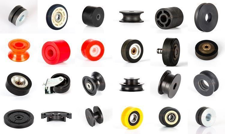 Customized Hottest White Nylon Polyurethane Wheels Groove Plastic Pulley