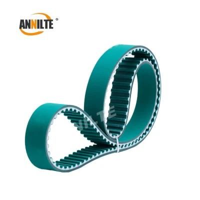 Annilte Green PU Polyurethane Open PU Timing Belt with Steel Cord