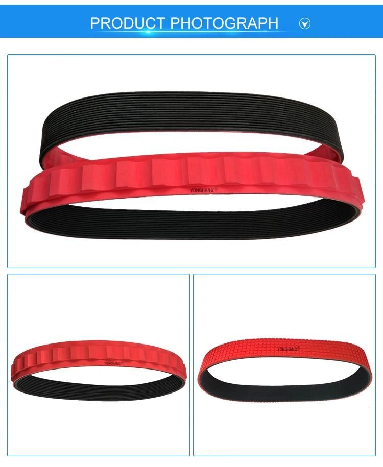 Multi-Groove Slotted Transmission Belt for Extruder/Tractor