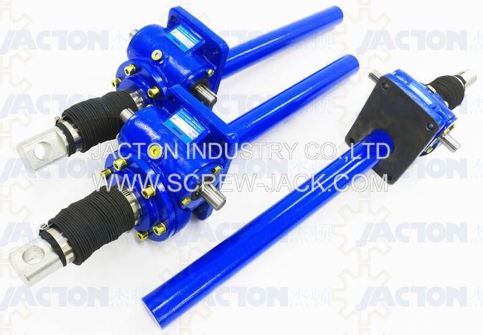 Custom Made 2.5 Ton Worm Gear Drive Jack, Screw Shaft Lifting Jack for Singapore Clients