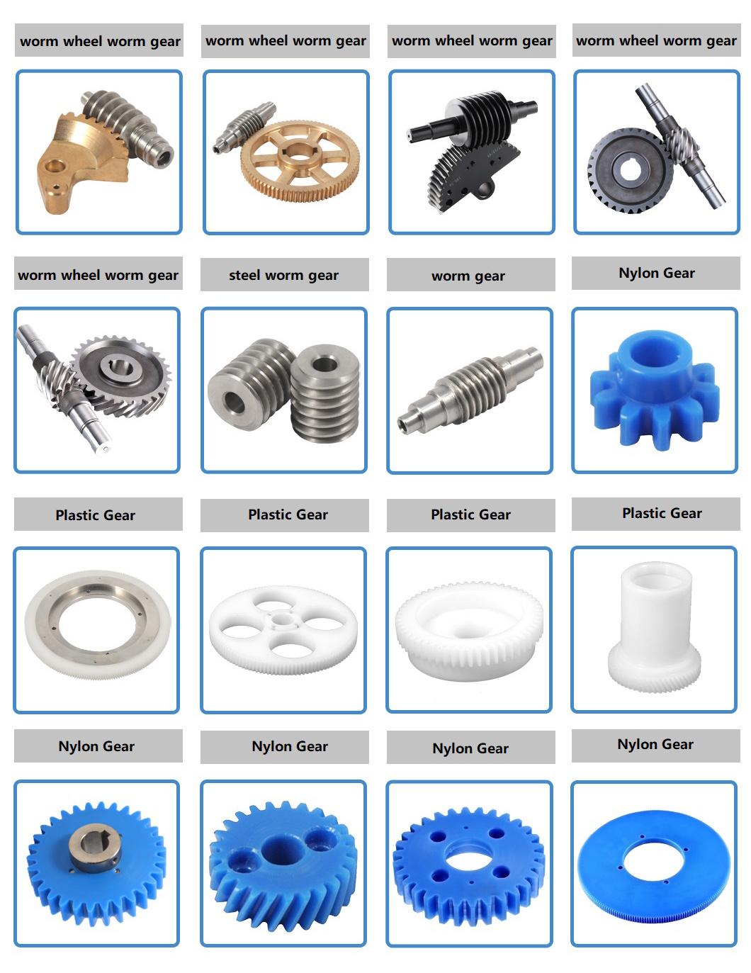 China High Precision Mechanical Customized Plastic PA66 Peer Worm Bevel Gear for Food Machinery