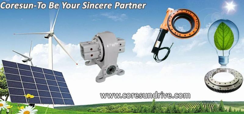 Vh8 Slewing Drive 24VDC Motor for Bifacial Solar Tracking