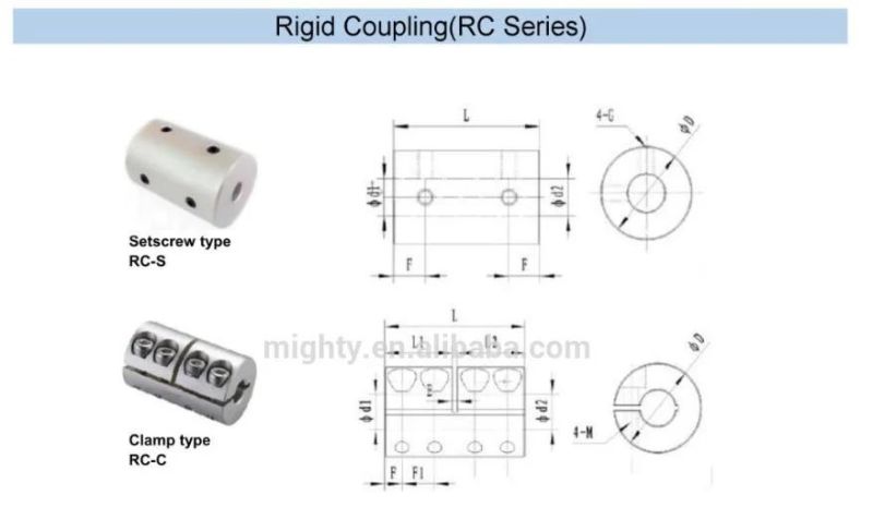 Mild Steel Black Oxide Plating 1-Piece Set Screw Rigid Shaft Coupling 1/2 Inch Bore 1 Inch Od 1 1/2 Inch Length 1/4-20 X 1/4