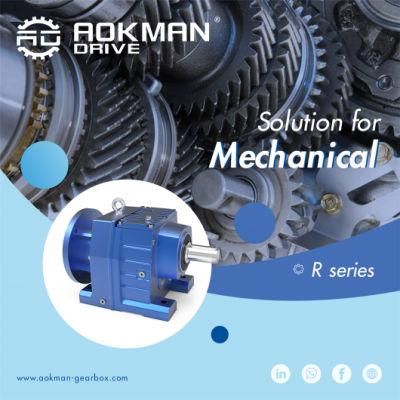 Aokman Helical Gearing Speed Reducer Gearbox for Conveyor Belt