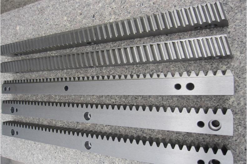 DIN6 M2 Steel Helical Teeth Straight Gear Rack and Pinion CNC Machined