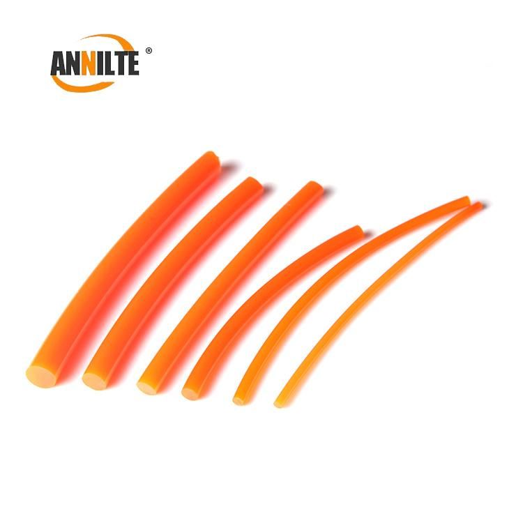 Annilte Green/Orange PU Round Belt for Food Sorting