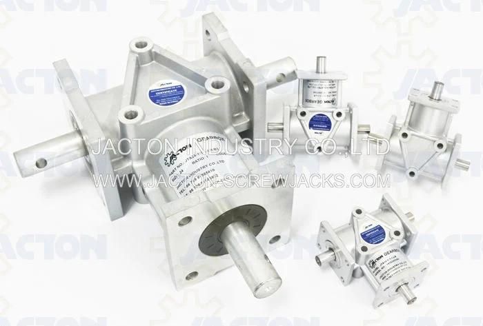 Aluminum Miter Bevel Gearboxes Features: Compact, Lightweight, Fine: Aluminum Die-Casting (ADC) Is Adopted for The Casing.