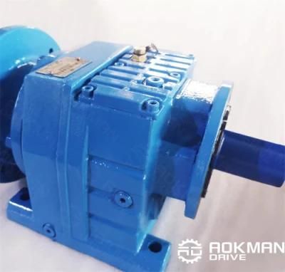 Foot Mounted 1400 Rpm Small Gear Reduction Gearbox Helical Gear Box